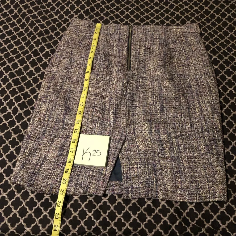 J.Crew Womens Gray Short Skirt Sz 8 100% Acetate K25